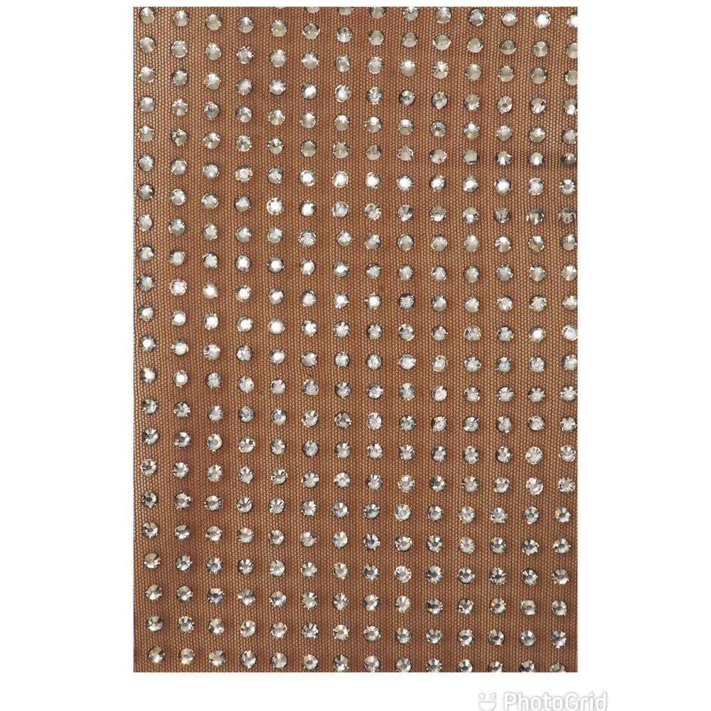 Monse Crystal Embellished Button-Up Shirt in Teak/ Silver New with Tags! - Picture 3 of 12